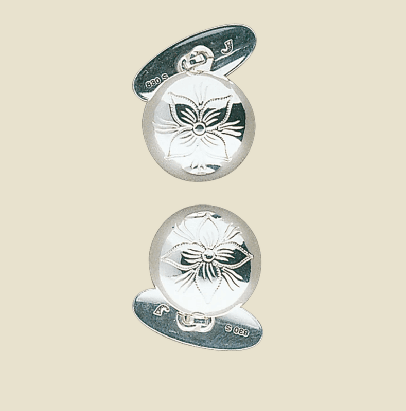 Mansjettknappar Rogaland, kvit