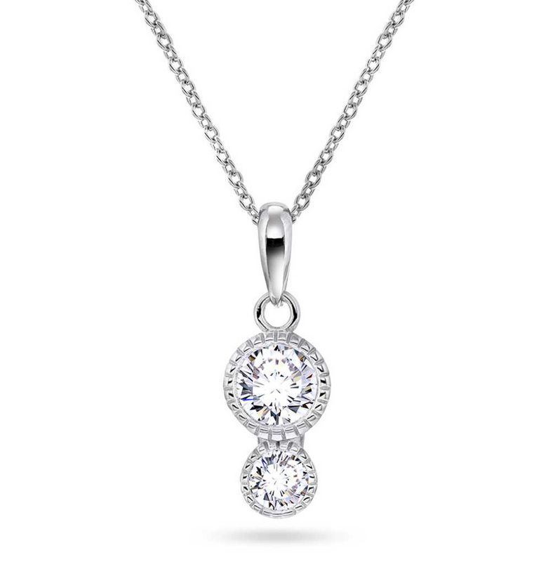 Smykke i sølv med zirkonia