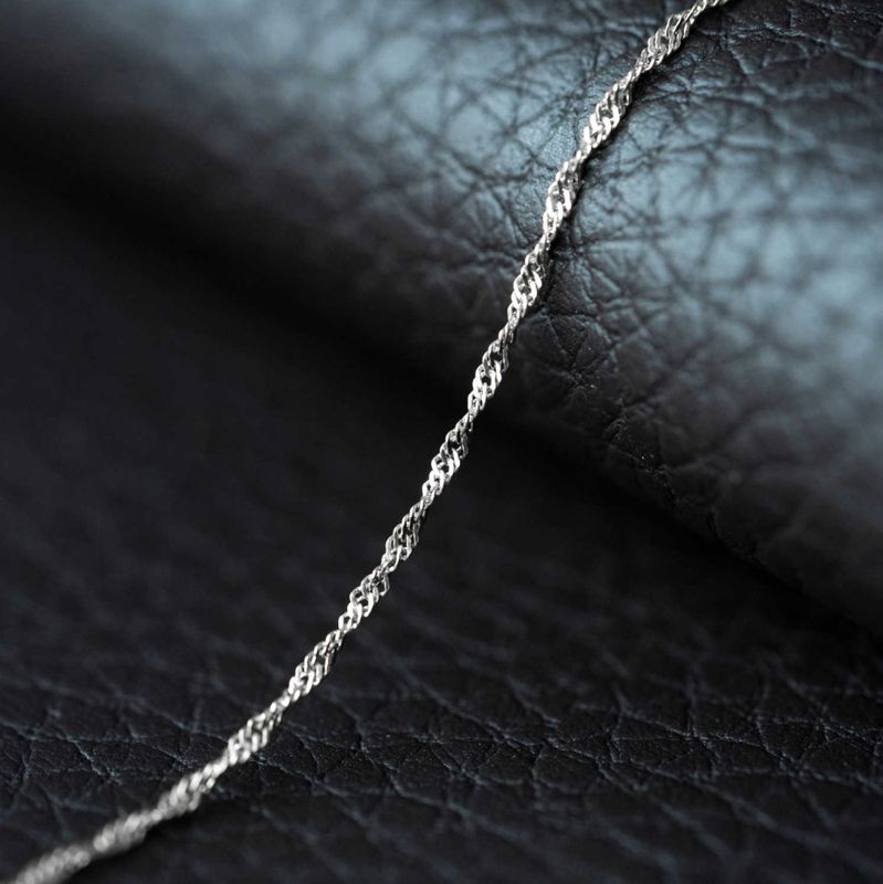 Singapore armbånd i sølv 1,2 mm 19 cm