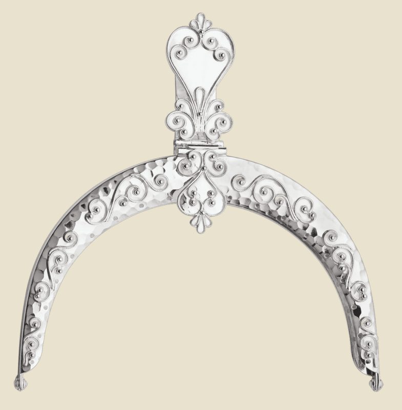 Veskelås filigran sølv