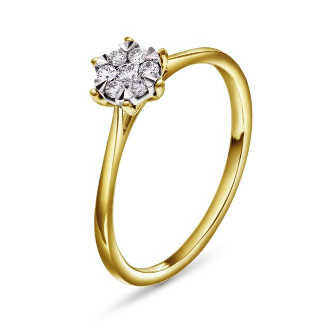 Hovedbilde Ring med diamanter 0,15 ct